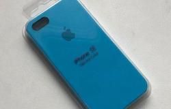 Силиконовый чехол на iPhone 5 / 5s / SE голубой в Омске - объявление №1286865