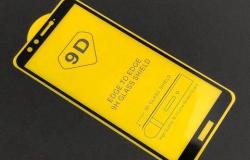 Защитное стекло на Honor 9 lite чёрное в Омске - объявление №1287926