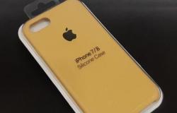 Силиконовый чехол на iPhone 7 / 8 горчица в Омске - объявление №1374071
