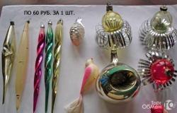 Игрушки ёлочные, стекло, п-во СССР, цена от в Симферополе - объявление №1439288