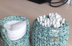 Корзиночки интерьерные ручной работы вязанные в Смоленске - объявление №1499482