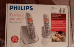 Телефон Philips стационар. Умный Двойной комплект в Новосибирске - объявление №1519955
