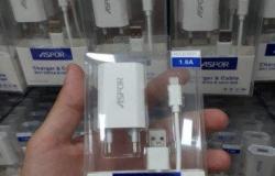Комплект зарядки aspor для iPhone 5/6/7/8/X в Владикавказе - объявление №1524105