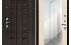 Продам: Входная дверь с замком CISA 57.966 цвет СБ-16 Лиственница беж с ударопрочным Зеркалом в Москве - объявление №165690