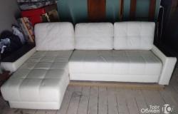 Большой угловой диван б/у кожаный в Орле - объявление №1662211