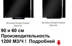 Вытяжка Konigin Enigma Black 60 и 90 см в Краснодаре - объявление №1669624