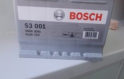 Продам: Аккумулятор BOSH S3 001 360A 41Ah 12V  в Курске - объявление №181790