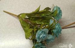 Искусственный букет голубые розы новый в Тюмени - объявление №1880266