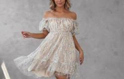 Блестящее платье со спущенными плечами в Красноярске - объявление №1904573