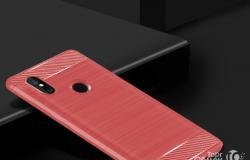 Xiaomi Mi Mix2S чехол Карбон красный коралл в Екатеринбурге - объявление №1949093