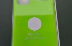Силиконовый чехол на iPhone 11 зелёный в Омске - объявление №1953087