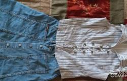 Джинсовая юбка женская -рубашка в подарок в Балашихе - объявление №1958237