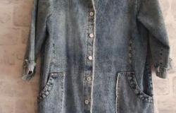 Куртка джинсовая удлиненная 50р-р в Красноярске - объявление №1962229