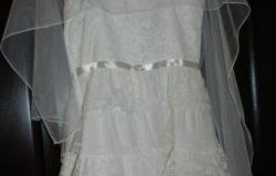 Белое платье размер S (можно на выпускной) в Екатеринбурге - объявление №1972558