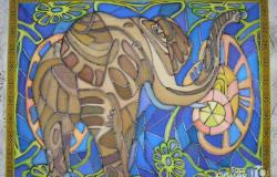 Батик Картина на ткани Ручная работа в Туле - объявление №2011189