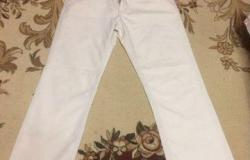 Мужские белые джинсы размер 50 в Кузнецке - объявление №2036549