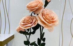 Роза из гофробумаги в Новосибирске - объявление №2046327