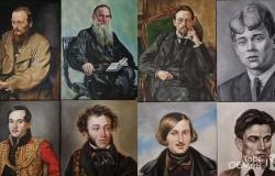 Картина русские писатели, поэты, портрет маслом в Муроме - объявление №2070493