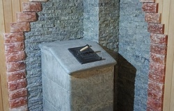 Продам: Печь гефест ЗК 18 М в облицовке из натурального камня талькохлорит в Екатеринбурге - объявление №207214