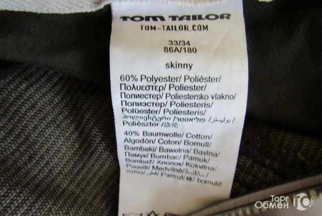Новые вельветовые джинсы Tom Tailor Denim.33/34 - Фото 2