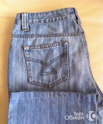 Продаю джинсы Vagues 44-46 голубые, с палетками - Фото 1