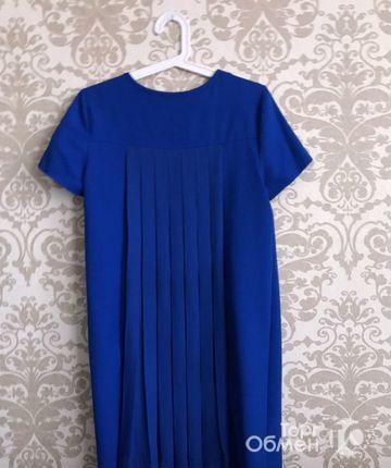 Платье синее Zara в идеальном состоянии - Фото 1