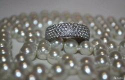 Продам: Кольцо новое серебро 19 камни циркон полностью вокруг много ювелирное украшение драгоценности женски в Москве - объявление №2089629