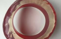 Продам: Браслет новый miss sixty красный прозрачный пластик широкий круглый бижутерия вишневый размер средни в Москве - объявление №2089631