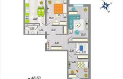 3-к квартира, 88 м² 9 эт. в Воронеже - объявление №34028